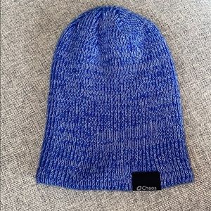 Chaos blue knit beanie